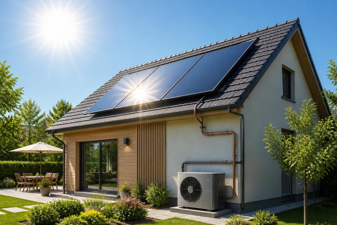 découvrez comment optimiser votre chauffage avec une solution aérothermique en couplant pompe à chaleur et énergie solaire pour plus d'efficacité et d'économies.