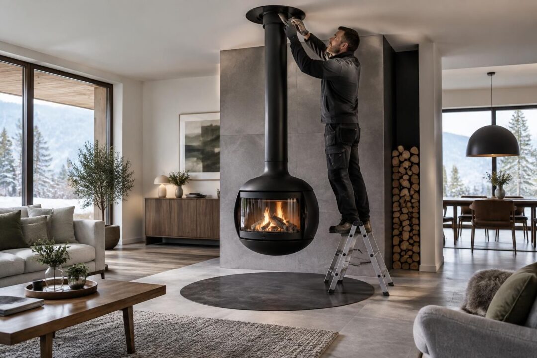 découvrez les étapes d’installation d’un poêle à bois suspendu, les normes à respecter et les contraintes techniques à anticiper.