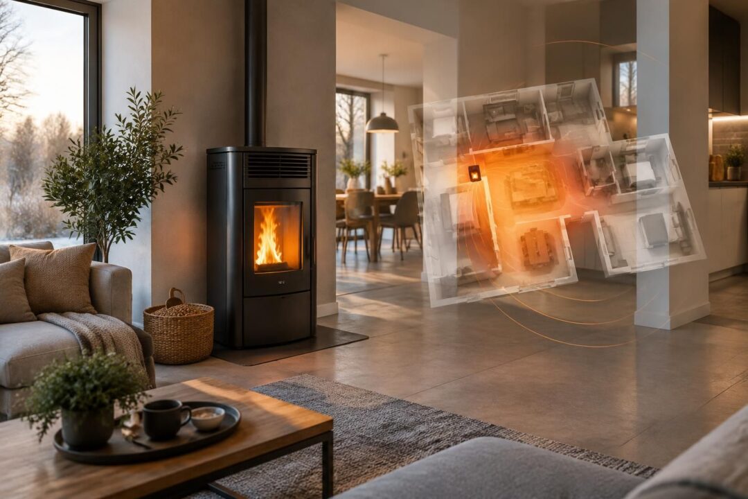 poêle à granulés de 8 kw : découvrez quelle surface il peut chauffer et comment calculer la puissance nécessaire selon l’isolation de votre logement.